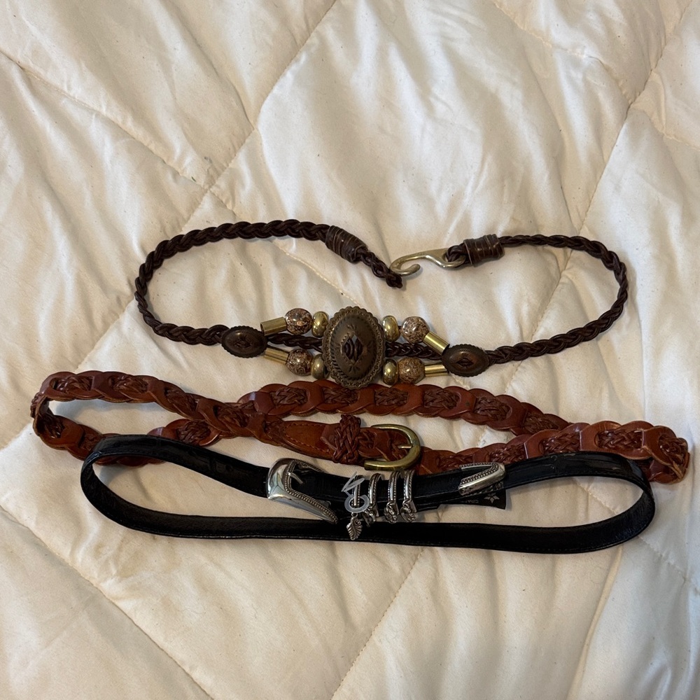 Vintage Boho belt lot Brighton, Capezio